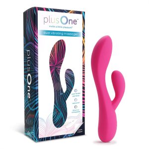 PlusOne Dual Vibrating Massager 1Ea