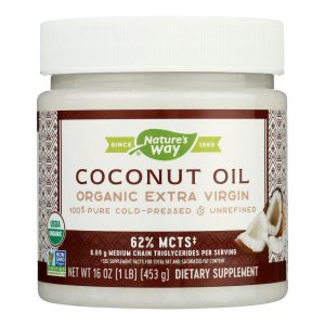Nature's Way Organic Unrefined Extra Virgin Coconut Oil - 16 Oz