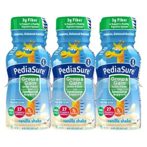 PediaSure Grow & Gain with Fiber Kids' Nutritional Shake, Vanilla - 8 fl oz, 6 Count