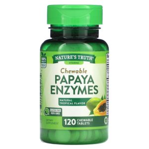 Nature's Truth  Natural Tropical Flavor Papaya Enzymes  120 Chewable Tablets