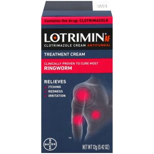 Lotrimin AF Ringworm Antifungal Cream - Clotrimazole 1% Formula, 0.42 oz
