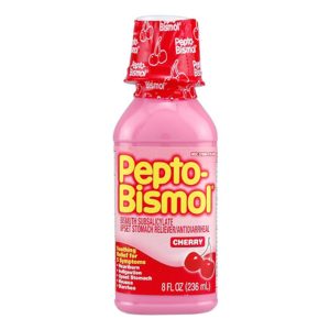 Pepto Bismol Cherry Liquid, Upset Stomach Reliever and Antidiarrheal, 8 fl oz