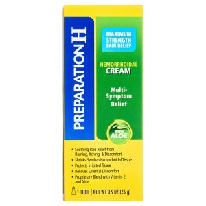 Preparation H® Maximum Strength Pain Relief Cream with Aloe - 0.9 oz Tube