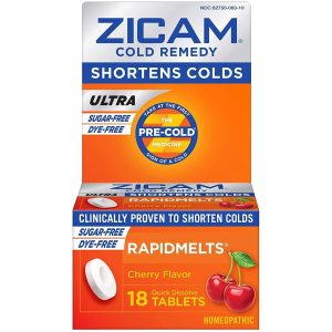 Zicam Cold Remedy Ultra RapidMelts - Sugar-Free Cherry, 18 Quick Dissolve Tablets