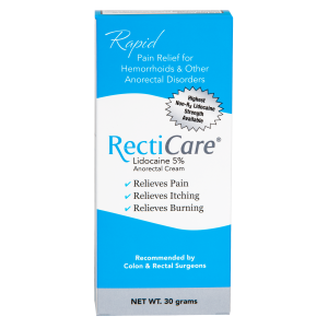 RectiCare® Lidocaine 5% Anorectal Cream – Maximum Strength Relief (30 Grams)