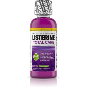 Listerine Total Care Zero Alcohol-Free Anticavity Mouthwash, Fresh Mint - 3.2 fl oz Trial Size