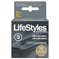 LifeStyles Ultra Sensitive Condoms, Flared Shape for Enhanced Sensitivity