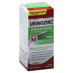 Urinozinc Prostate Plus with Beta-Sitosterol & Saw Palmetto – 60 Caplets
