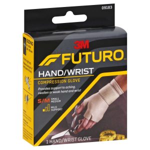 FUTURO Compression Glove for Arthritis and Repetitive Task Relief, S/M