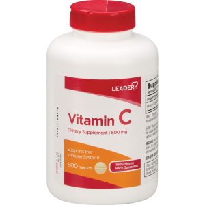 Leader Vitamin C, 500 Mg, Tablets