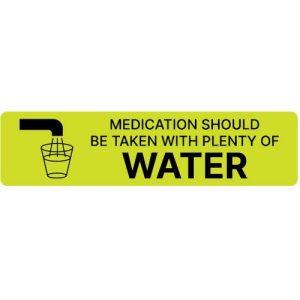 Label Take  With Water 5 Ct