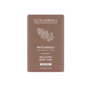 Sunaroma Patchouli Oil Relaxing Body Bar Soap - 8 Oz