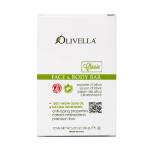 Olivella Virgin Olive Oil Face And Body Bar Soap, Verbena 5.29 Oz