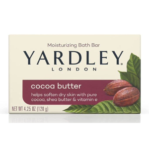Yardley London Nourishing Bath Bar, Cocoa Butter & Vitamin E – 4 oz