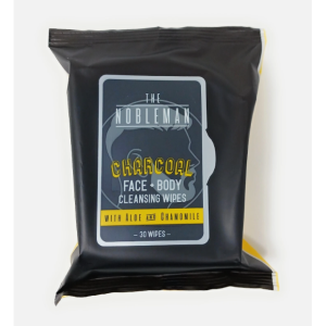 The Nobleman Face And Body Cleansing Wipes, Charcoal