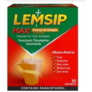 Lemsip Max Honey & Ginger 10pk