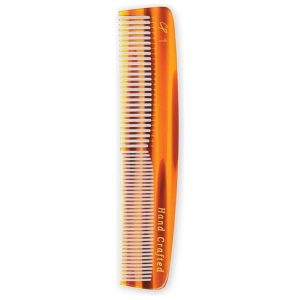 Tortoise Pocket Comb with Medium and Fine Teeth (5.5 in)