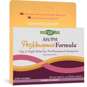 Nature's Way AM/PM PeriMenopause Formula - Hormone-Free Day & Night Relief, 30 AM & 30 PM Tablets