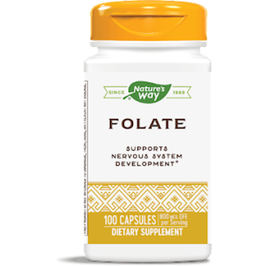 Nature's Way Folate Folic Acid 100 Capsules