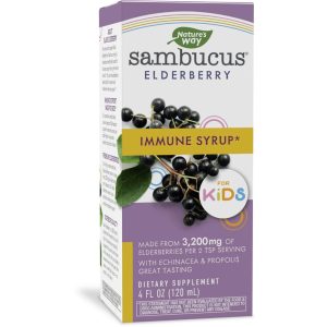 Nature's Way Sambucus Elderberry Immune Syrup for Kids - 4 Oz.