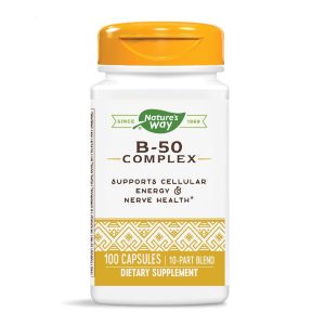 Nature's Way Vitamin B-50 Complex Capsules - Comprehensive B-Vitamin Support