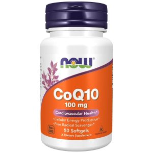 Now Foods CoQ10 100 mg 50 Softgels - 3208