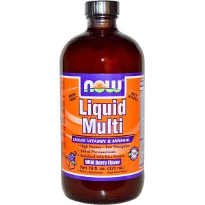 Now Foods Liquid Multi Wild Berry Flavor 16oz - 3773 -