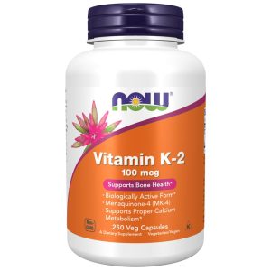 Now Foods Vitamin K-2 100 mcg 250 Vcaps - 0991