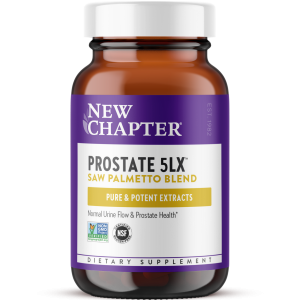 New Chapter Prostate Supplement - Prostate 5LX with Saw Palmetto + Selenium for Prostate Health - 120 ct Vegetarian Capsule