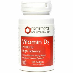 Protocol For Life Balance Vitamin D3 2,000 IU 120 Softgels - P0367