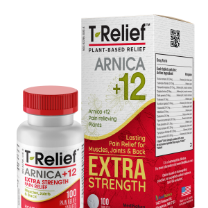 Medinatura T-Relief Arnica +12 Lasting Pain Relief Muscles Joints Back 100 Tablets