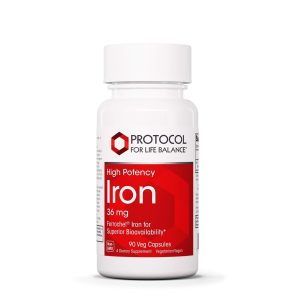Protocol For Life Balance High Potency Iron 36mg 90 Vcaps - P1444