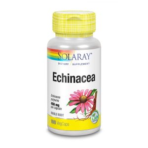 SOLARAY Echinacea Root Capsules - Healthy Immune Function and Respiratory Support - Non-GMO, Vegan - 100ct, 50 Servings